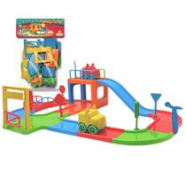 Pista Infantil Pista Baby Animal com 2 Carrinhos - DivPlast