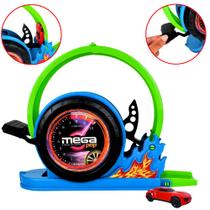 Pista Lançador Com Carrinhos 10pçs Looping Radical Tipo Hotwheels Divertido Menino Criança