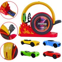 Pista Lançador Com Carrinhos 10pçs Looping Radical Tipo Hotwheels Divertido Menino Criança