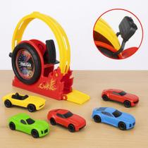 Pista Lançador Com Carrinhos 6pçs Tipo Hotwheels Looping Radical Divertido Menino Criança Infantil