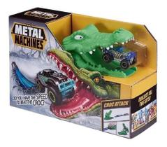 Pista Lançador De Carrinho - Metal Machines Crocodilo Croc Attack Candide