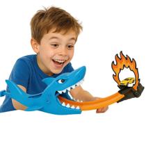 Pista Looping Tubarão Dinossauro c/ Lançador + Carrinho!