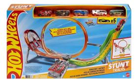 Pista Máxima Potência Com Lançador Stunt Tracks Hot Wheels