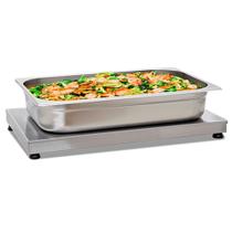 Pista/Mesa Quente/Aquecida 0,57x0,32m Food Express Aço Inox Titã - 500W e 30C a 90C