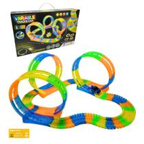 Pista Moldavel Variable Tracks Car 148 Pecas Toyking com Luz a Pilha