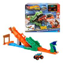 Pista Monster Trucks Desafio Ataque Do Crocodilo Hot Wheels