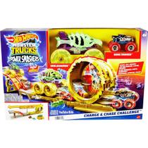 Pista Monster Trucks Power Smashers c/ 2 Carrinhos da Hot Wheels - Mattel Pista Monster Trucks Power Smashers c/ 2 Carrinhos da Hot Wheels - Mattel