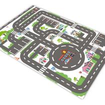 Pista p/ Carrinho Hotwheels Cidade Estrada Placas 1,4x1,0m