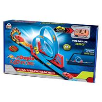Pista Para Carrinho Duplo Looping - Braskit Pista Para Carrinho Duplo Looping - Braskit