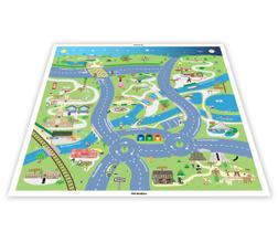 Pista para Carrinhos Miniatura Cidade Pontes Rio 80x80cm