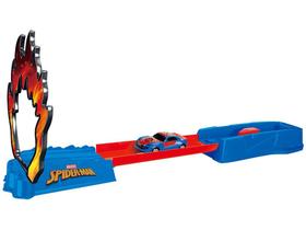 Pista para miniveículos Homem-Aranha - Salto em Chamas Pista para miniveículos Homem-Aranha - Salto em Chamas