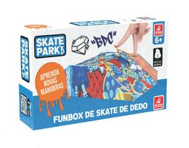 Pista park c/ skate dedo bdc madeira-brincadeira de criança