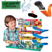 Pista Posto Lava Rápido Compatível C/ Carrinhos Hot Wheels