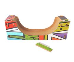 Pista Rampa Skate De Dedo Em Madeira Fingerboard - Brincadeira De Criança Pista Rampa Skate De Dedo Em Madeira Fingerboard - Brincadeira De Criança