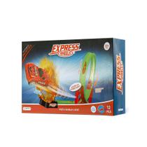 Pista Single Loop Racer 12 Peças Serve Hotwheels