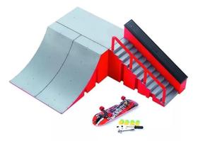 Pista Skate de Dedo Miniatura Corrimão Escada Rampa Pista Skate de Dedo Miniatura Corrimão Escada Rampa