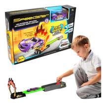 Pista super lançador rampa carrinho corrida circulo de fogo