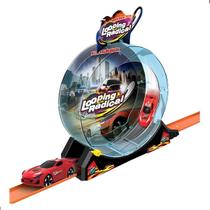 Pista Super Loop Lançador Carrinho 14 Peças Tipo Hot Wheels