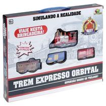 Pista Trem Expresso Trilho Orbital 19 Peças Ferrorama Art Brink