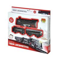 Pista Trem Locomotiva Com luz DMT5373 - DMTOYS - DM Toys Pista Trem Locomotiva Com luz DMT5373 - DMTOYS - DM Toys