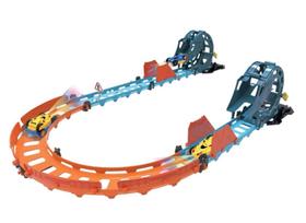 Pista Turbo Looping Duplo Carrinho 32 Peças Braskit