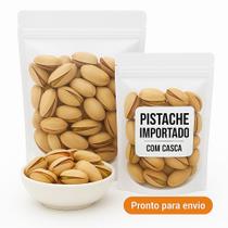 Pistache Com Casca Torrado E Salgado Importado 500gr