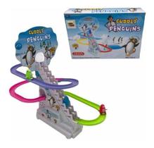Pistaelevador Com Som E Luz Pinguins Fofinhos