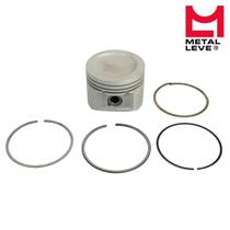 Pistão com Anel de Segmento Medida 0,50 Gol Parati AT MI 1.0 8V 97 a 2001 - Metal Leve - (Preço Unitário)