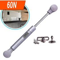 PIstão Grande A Gás Porta Armário Cozinha Cinza 60N 80N 100N 120N 25cm PIstão Grande A Gás Porta Armário Cozinha Cinza 60N 80N 100N 120N 25cm