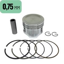 Pistão Kit Completo Com Anéis Moto Honda Biz 125 Até 2014