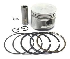 Pistão para motor shineray traxx com aneis 75cc 0,25