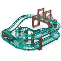 Pistas Temáticas Urbana E Dino Montáveis Portáteis Com Carrinho Elétrico À Pilha AA