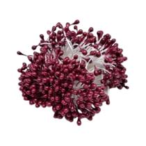 Pistilo para Artesanato Flor Vinho 6cm com 1600 unidades