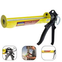 Pistola Aplicadora de Silicone 280ml Tramontina Master 43199/002 com Chapas em Aço Carbono - Uso Profissional para Vedação em Banheiro, Cozinha, Janelas e Azulejos