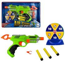 Pistola arma de Brinquedo Lança Dardo Infantil com Alvo