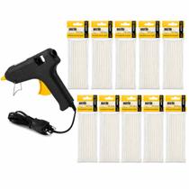 Pistola Cola Quente 10w e 10 Refil Cola quente 7 Pçs 7mm