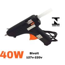 Pistola Cola Quente 40W Grande Profissional Bivolt Bastão De Cola Quente Grosso bastão 11mm - V2BEH