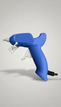 Pistola Cola Quente Mini Bico Fino 8W Bivolt Azul Pistola Cola Quente Mini Bico Fino 8W Bivolt Azul