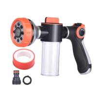 Pistola De Água Com Lança De Espuma Automática De 8 Padrões, Dispensador De Sabão E Bico De Pistola De Água Com Lança De Espuma Automática De 8 Padrões, Dispensador De Sabão E Bico De