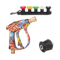 Pistola De Água De Alta Pressão 4350PSI Com Canhão De Espuma De 1L Conexão Rápida Para Karcher Série Pistola De Água De Alta Pressão 4350PSI Com Canhão De Espuma De 1L Conexão Rápida Para Karcher Série