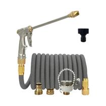 Pistola De Água De Alta Pressão Ajustável E Durável Com Mangueira Mágica Flexível Para Irrigação De