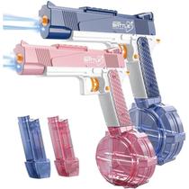 Pistola de água elétrica ELPSCGROO 500mL Recarregável 10m de alcance x2 Pistola de água elétrica ELPSCGROO 500mL Recarregável 10m de alcance x2