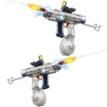 Pistola de água elétrica, pacote com 2 unidades, 800 ml, recarga automática, alcance de 8 a 10 m