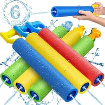 Pistola de água LQyoyz Super Soaker Blaster Squirt 12 m, pacote com 6 crianças