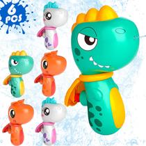 Pistola de água ZEBNYYA, pacote com 6 animais para crianças, dinossauro, cão, unicórnio Pistola de água ZEBNYYA, pacote com 6 animais para crianças, dinossauro, cão, unicórnio