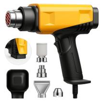 Pistola De Ar Quente Com Display Digital 127V Amarelo Pistola De Ar Quente Com Display Digital 127V Amarelo