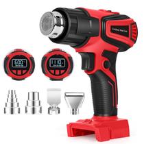 Pistola de ar quente sem fio RIWELF compatível com bateria Milwaukee M18 com LCD
