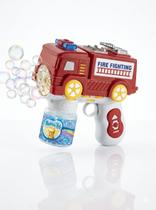 Pistola de Bolhas de Sabão Caminhão de Bombeiros Bubble Gun Infantil Pistola de Bolhas de Sabão Caminhão de Bombeiros Bubble Gun Infantil