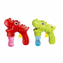 Pistola de Bolhas Dinossauro Infantil com Refil Olar Home Pistola de Bolhas Dinossauro Infantil com Refil Olar Home