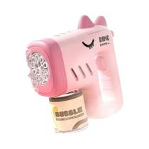 Pistola de Bolhas Elétrica Infantil 2024 - Soprador de Sabão Automático com Tema Espacial e Luz